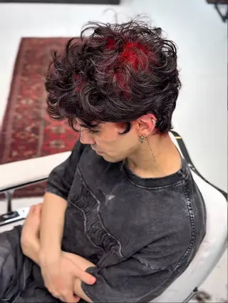 ショート カラー パーマ メンズ ishida kaitoのヘアスタイル