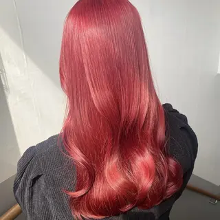 ミディアム カラー GO TODAY SHAiRE SALON 原宿本店所属・ブリーチ/レイヤー ハッシュカット/河内のヘアスタイル