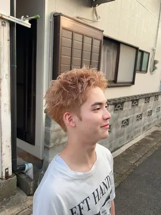 カラー メンズ 渡 汐音のヘアスタイル