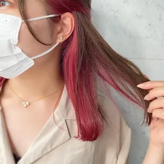 ミディアム カラー ヘアアレンジ 🤎カット/ブリーチ /縮毛矯正/大宮🤎のヘアスタイル
