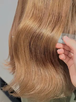 セミロング カラー 無料カットモデル/ セット/COCOKAのヘアスタイル