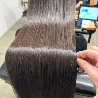 ロング パーマ みやたゆうき 髪質改善講師のヘアスタイル