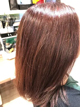 ミディアム カラー dogstar小林諒 レイヤー/パーマのヘアスタイル