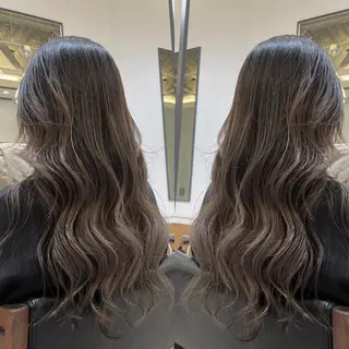 ロング ハイライトバレイヤー ジュ&縮毛矯正✨櫻野のヘアスタイル