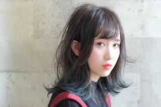 ミディアム カラー 武田 清久のヘアスタイル
