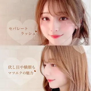 カラー マツエク・マツパ 木場 ＊のマツエク・マツパデザイン