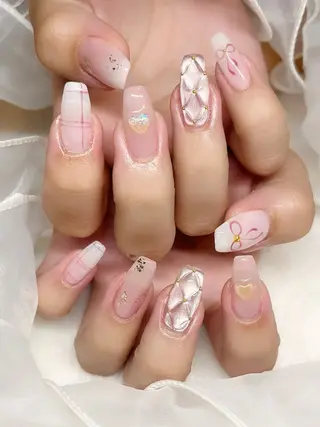 ネイル AYU💅ワンホン& ゴテゴテネイルのネイルデザイン