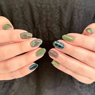 ネイル eyelash&nail Lucia 難波店所属・田中 美羽のネイルデザイン