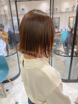 ショート ボブ韓国風レイヤー 髪質改善/畠中ケントのヘアスタイル