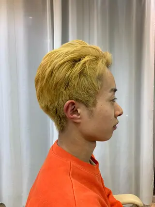 ショート カラー メンズ Plug所属・薮内 かえでのヘアスタイル