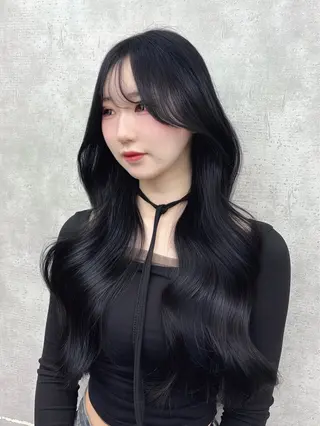 ロング カラー MAEUL NAGOYA所属・⛓韓国IDOLヘア 🥀🖤/あいりのヘアスタイル