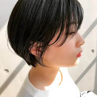 ショート ショート/ボブ/ パーマ/柏原良亮のヘアスタイル