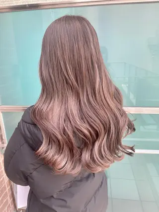 ロング カラー 韓国レイヤー/髪質 改善/縮毛🤍吉田のヘアスタイル