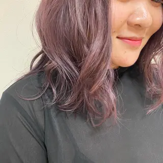 セミロング カラー ヘアアレンジ 🌈haru🌻 藤沢ハイトーン🌈のヘアスタイル