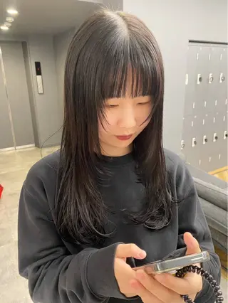 セミロング 片山 朝陽のヘアスタイル