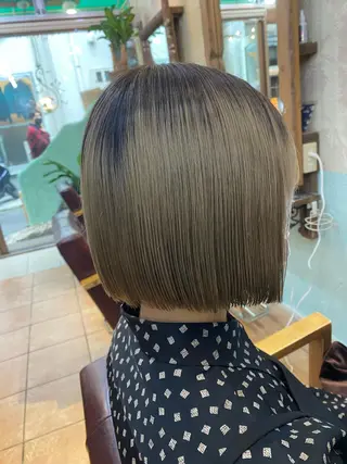 ショート 🎀ブリーチなし 透明感🎀yuhiのヘアスタイル