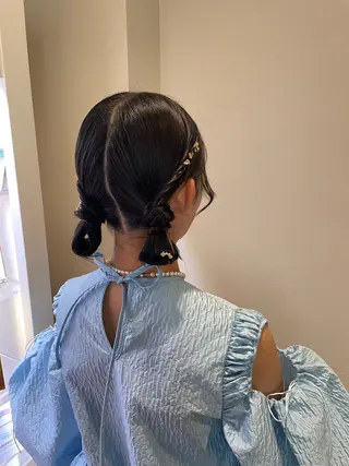 ヘアアレンジ 🍪ﾖｼｲﾊﾙﾈ🍪 ﾗﾍﾞﾝﾀﾞｰｶﾗｰのヘアスタイル