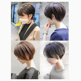 ショート カラー ヘアアレンジ rii-🩰 トレンド韓国ヘアのヘアスタイル