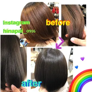 ショート カラー 梅田ハイトーン チダ ヒナノのヘアスタイル