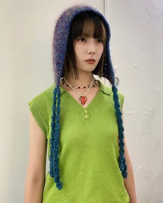 ミディアム カラー THE  AGATA TOKYO所属・外国人風パーマ/デザ インカット🦕✨アミのヘアスタイル