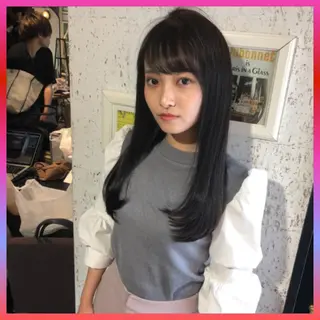 セミロング 髪質改善縮毛矯正 リピートNo.1米倉のヘアスタイル