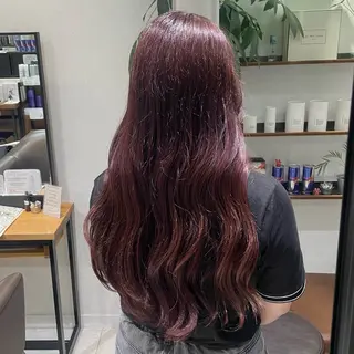 ロング ハルカ/暖色カラー/ ブリーチカラーのヘアスタイル