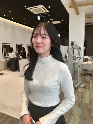 ロング カラー ktwo☆ 暗艶髪☆姫野琳のヘアスタイル