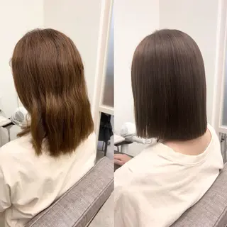 ミディアム ヘアアレンジ🪽🎀 艶カラー/天王寺のヘアスタイル