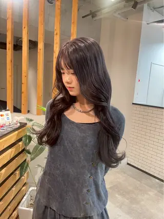 ロング 中田 桃夏のヘアスタイル