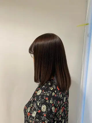 ミディアム パーマ 🦋‪ハイトーンカラ ー🦋‪熊田 史織のヘアスタイル