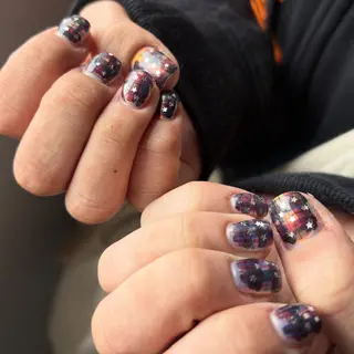 メンズ ネイル akari✨ 韓国風、メンズネイルのネイルデザイン
