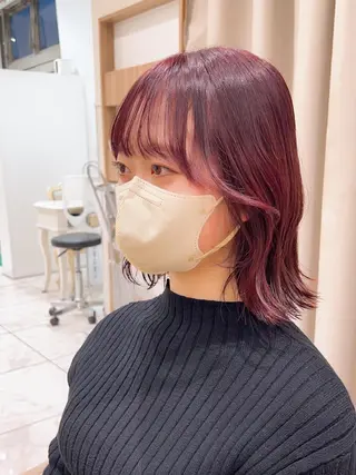 ミディアム カラー 顔周り🇰🇷韓国 レイヤー/いづみ💞のヘアスタイル