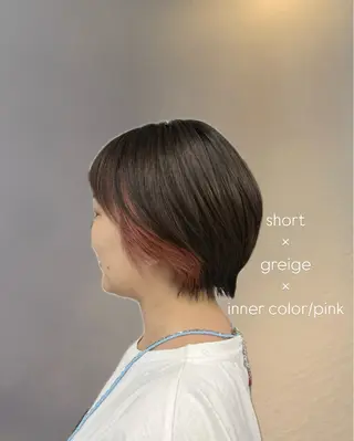 ショート INORI|艶カラ ー|フェイスレイヤーのヘアスタイル