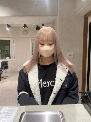 ロング カラー ダブルカラー ブリーチ/kaitoのヘアスタイル