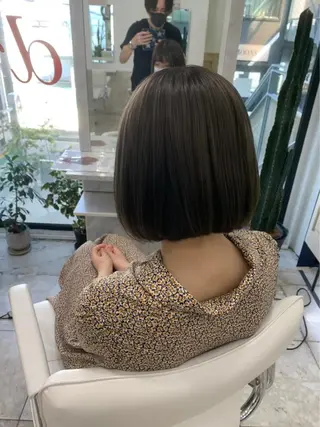 ミディアム カラー ヘアアレンジ メンズパーマ 特化中澤のヘアスタイル