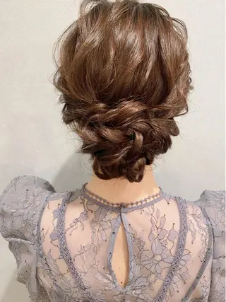 ロング ヘアアレンジ セットサロン      ラフテル所属・大阪/ヘアアレンジ /似合わせset💐のヘアスタイル