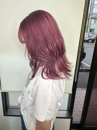 ミディアム カラー peg.hair所属・ブリーチカラー🫧 森　凪沙のヘアスタイル