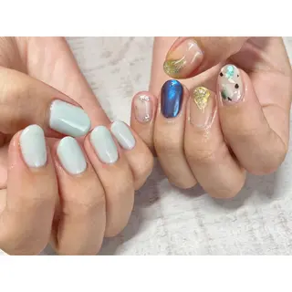 ネイル 𖡼 yumenoのネイルデザイン