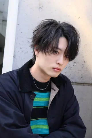 ミディアム パーマ ヘアアレンジ メンズ BORDO所属・竹内 奨のヘアスタイル