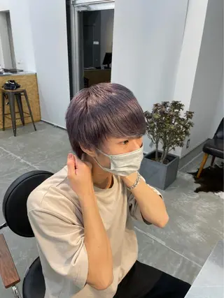カラー メンズ ハイトーンカラー/ miyuuのヘアスタイル