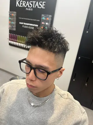 ショート パーマ ヘアアレンジ メンズ men'slapis YUTOのヘアスタイル
