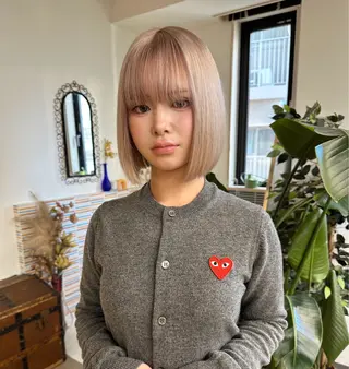 ショート カラー ブリーチ矯正/ ブリーチ特化mikaのヘアスタイル