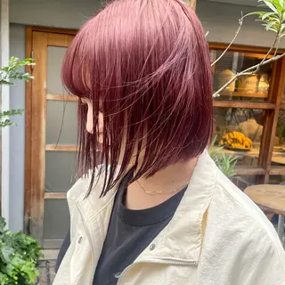 ショート カラー 🍊暖色×顔周り 🍊cocoroのヘアスタイル