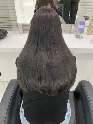 ロング カラー ヘアアレンジ 🫧透明感ラベンダー 似合わせ🫧あい🫧のヘアスタイル