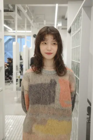 ミディアム パーマ 🌱ぱつっと/ボブ 🌱のヘアスタイル