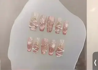 ネイル H3 Nail Tsuki🦋💙のネイルデザイン