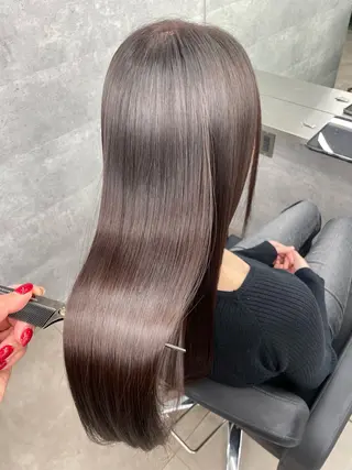 セミロング 髪質改善/縮毛/新宿 🫧SUZUKA🫧のヘアスタイル