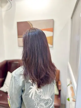 セミロング カラー 村上 滉弥のヘアスタイル