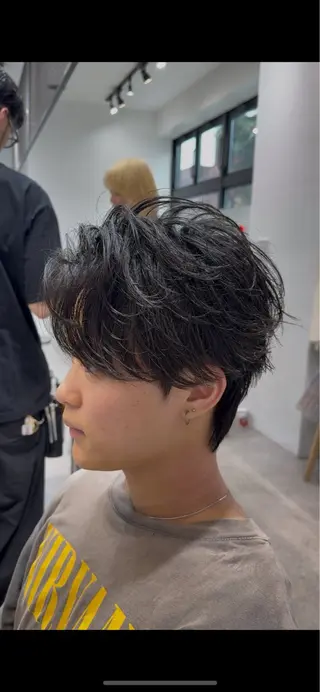 ショート パーマ メンズ fifth shibuya所属・fifth 菅崎愛斗のヘアスタイル