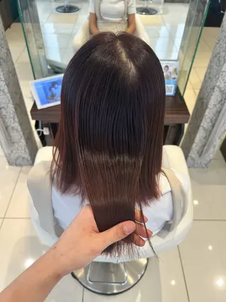 セミロング カラー EARTH 浜松市野店所属・艶髪/透明感 /YURIA🤍のヘアスタイル